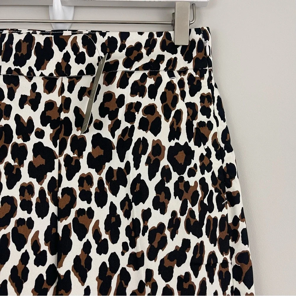 J. Crew Tall High Rise Remi Pant in Leopard Print